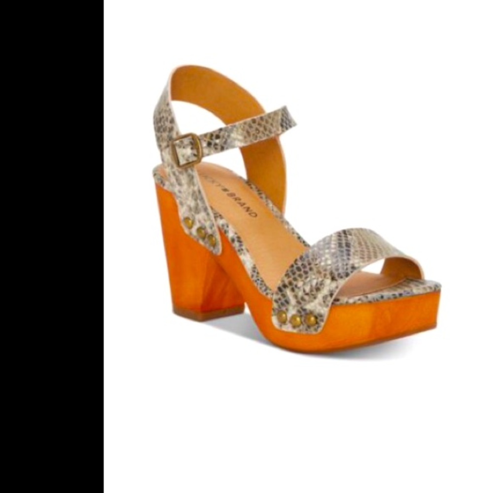 Lucky Brand Women’s Trisha Wood Sandals NEW🌟
